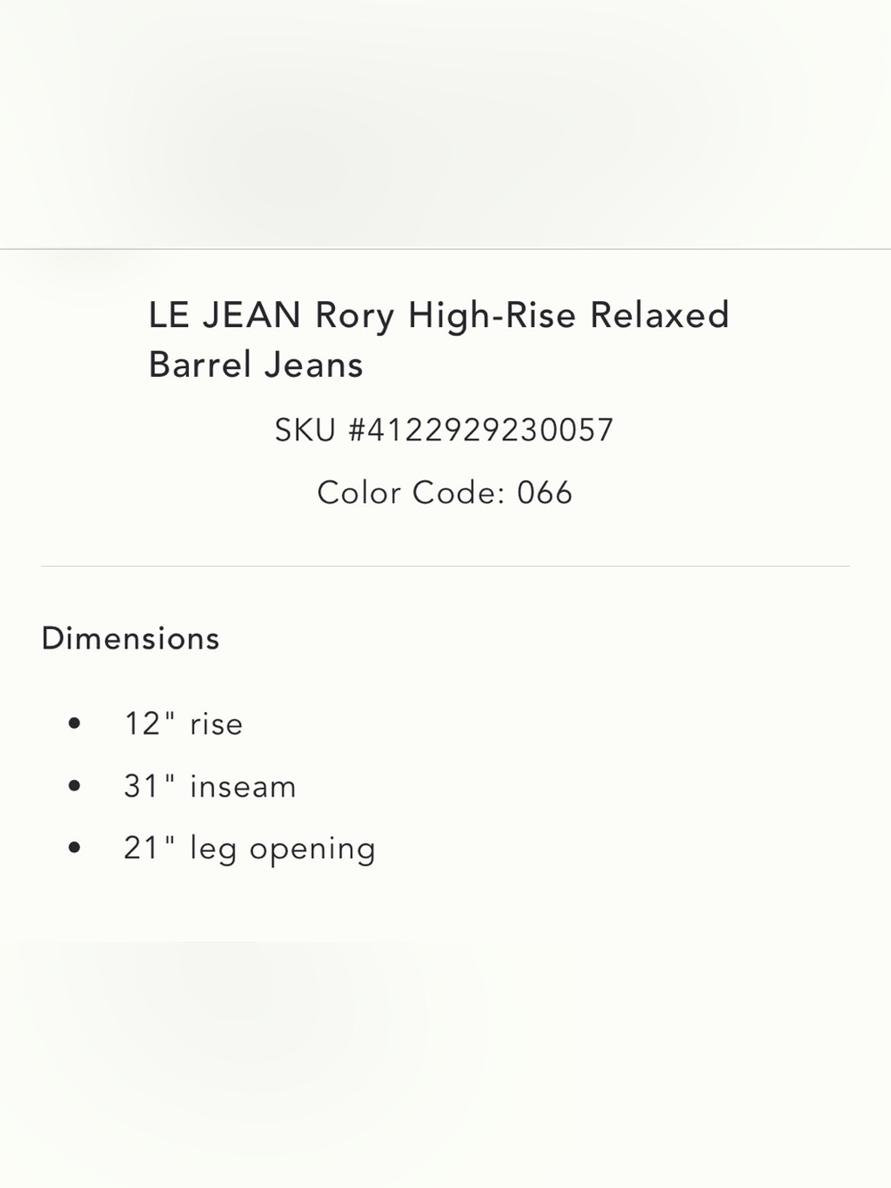 LE JEAN Rory High-Rise Relaxed
Barrel - Picture 5 of 5